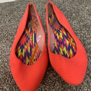 Neon flats size 9